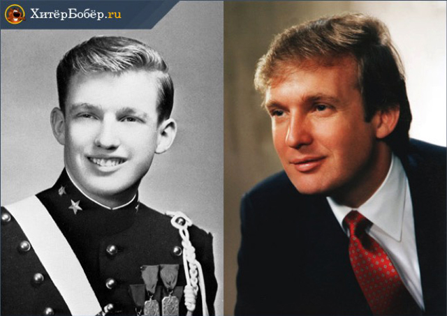 Дональд Трамп в молодости Фото с сайта http://hiterbober.ru/